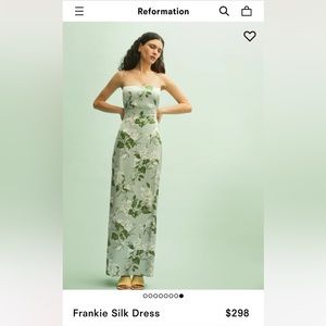 Reformation Frankie Silk Dress